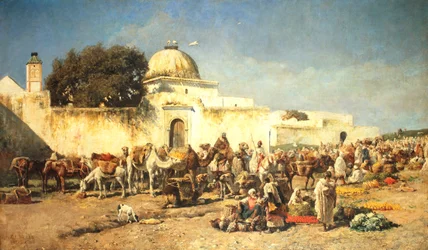Marktszene in Mogador, 1881